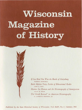 Marcus Lee Hansen and the Historiography of Immigration ALLAN H