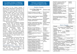 Leo Tolstoy Institute of Philology and Intercultural Communication