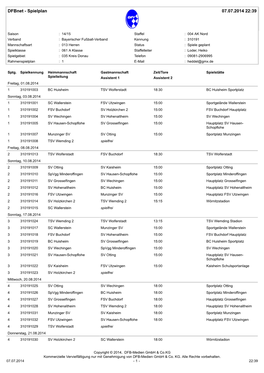 Dfbnet - Spielplan 07.07.2014 22:39