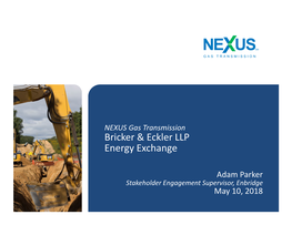 Bricker & Eckler LLP Energy Exchange