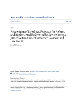 American University International Law Review