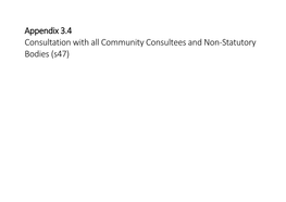 CR3.4 Appendix – List of All Community Consultees