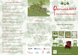 Flyer Opernale 2015