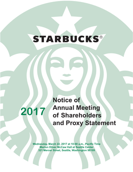 Notice of Annual Meeting of Shareholders and Proxy Statement