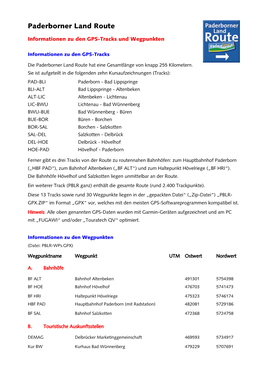Paderborner Land Route