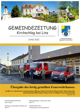 Gemeindezeitung Kirchschlag Bei Linz