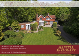 Guide Price. £1,300,000. Freehold an Outstanding 5 Bedroom Detached