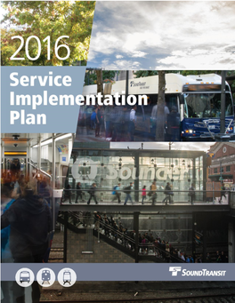 2016 Service Implementation Plan