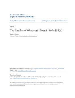 The Families of Wentworth Point (1840S-1850S)