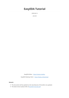 Download Easyeda PDF Tutorial