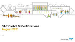 SAP Global SI Certifications August 2021