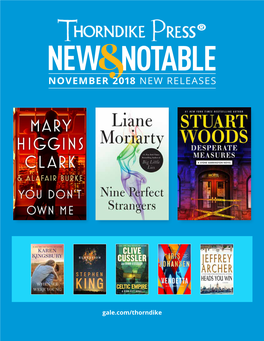 November 2018 New Releases