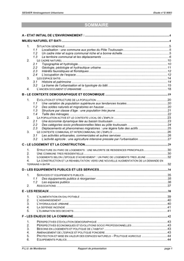 Rapport De Présentation Montberon