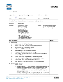 Meeting Minutes Ref