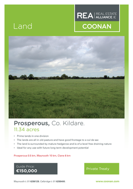 Prosperous, Co. Kildare. 11.34 Acres