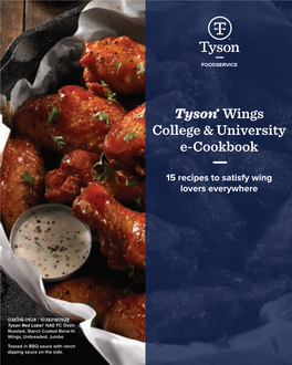 Tyson® Wings College & University E-Cookbook