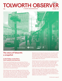 The Story of Tolworth: a Snapshot