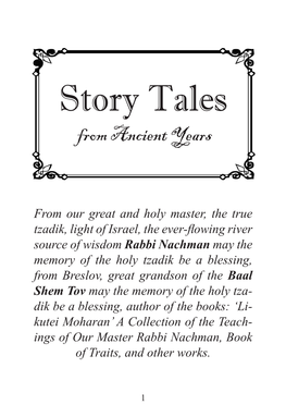 Story Tales from Ancient Years