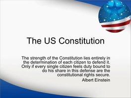 The US Constitution