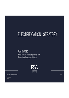 Electrification Strategy