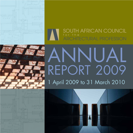 REPORT 2009 1 April 2009 to 31 March 2010