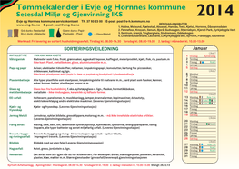 Evje Og Hornnes Søppelkalender 2013:Layout 1