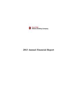 2013 Annual Financial Report TABLE of CONTENTS