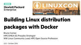 Building Linux Distribution Packages with Docker