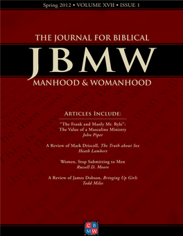 The Journal for Biblical Manhood & Womanhood