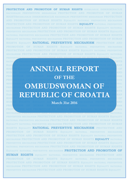 Annual Report Ombudswoman of Republic of Croatia
