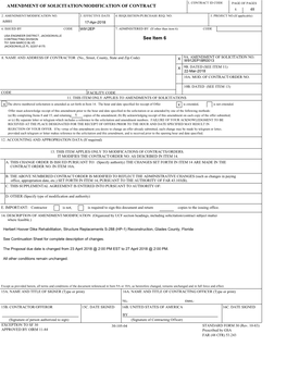 Amendment of Solicitation/Modification of Contract 1 48 2