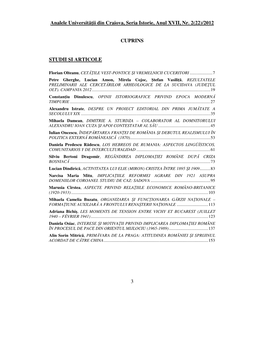 Analele Universităii Din Craiova, Seria Istorie, Anul XVII, Nr. 2(22)/2012 3