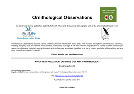 OO Vol 2 102-104 Nest Predation.Docx