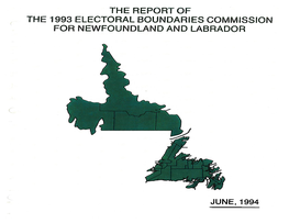 The Report of the Electoral Boundaries Commission