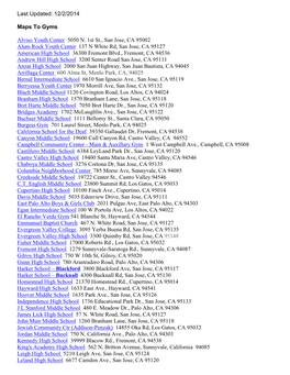 Maps to Game Day Gyms