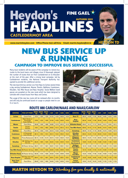 New Bus Service up & Running