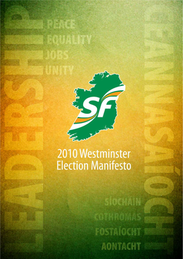 Westminster2010 Manifestofinal.Pdf