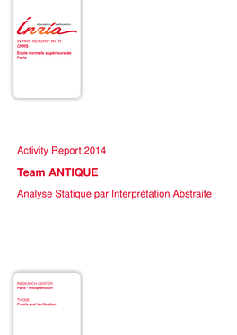 Team ANTIQUE