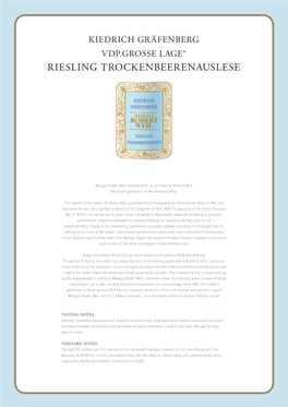 Riesling Trockenbeerenauslese