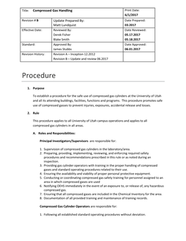 Compressed Gas Rule