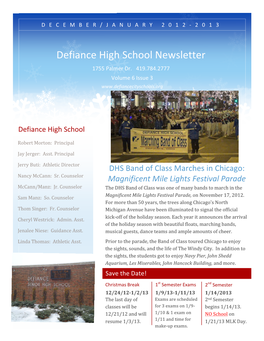 Dec. 2012 Newsletter