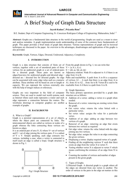 A Brief Study of Graph Data Structure