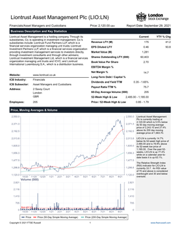 Liontrust Asset Management Plc (LIO:LN)