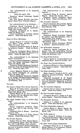 Supplement to the London Gazette, 6 April, 1016. 3675