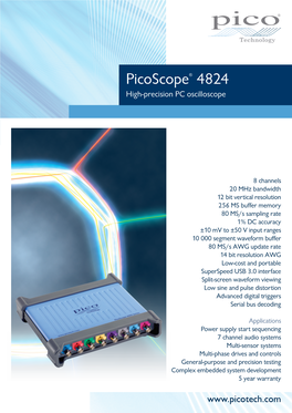 Picoscope 4824 Data Sheet