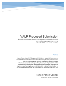 HPC Response to VALP