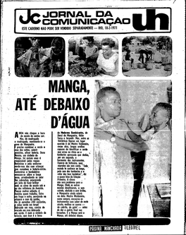 JORNAL DA CDMU,N:I Cao• ESTE CADERNO MIO PODE SER VENDIDO SEPARADAMENTE - RIO, 18-2,.1971