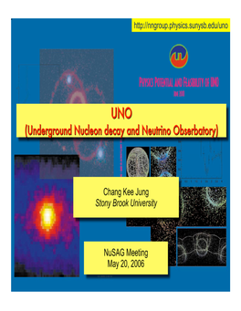 Underground Nucleon Decay and Neutrino Obserbatory