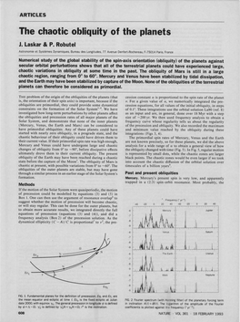 The Chaotic Obliquity of the Planets