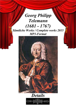 Georg Philipp Telemann (1681 – 1767) - Complete Works / Sämtliche Werke 2015